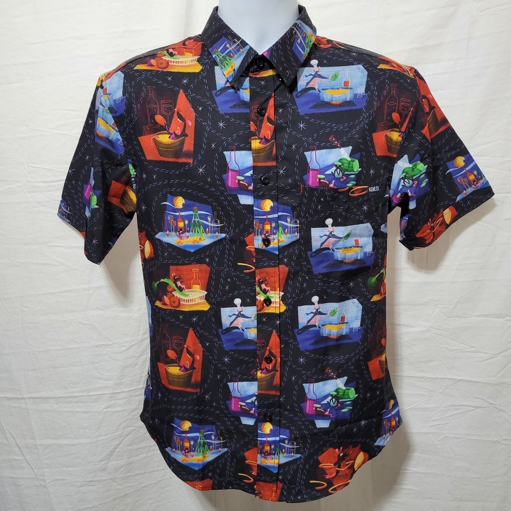 RSVLTS Disney Pixar RATATOUILLE SHIRTATOUILLE Men's Size Small Button Up Shirt